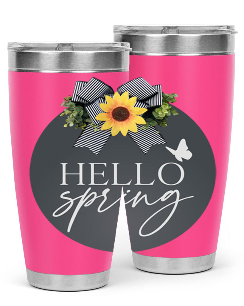 Hello spring butterfly Mockup194#- spring- Tumbler