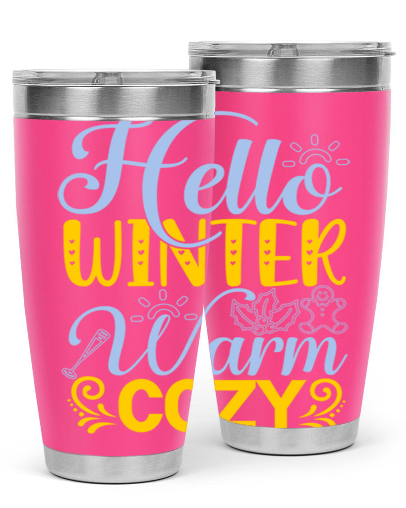 Hello winter warm cozy166#- winter- Tumbler
