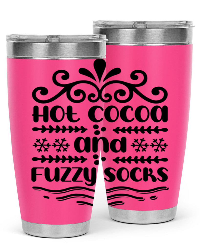 Hot Cocoa and Fuzzy Socks 219#- winter- Tumbler