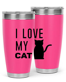 I Love My Cat Style 57#- cat- Tumbler