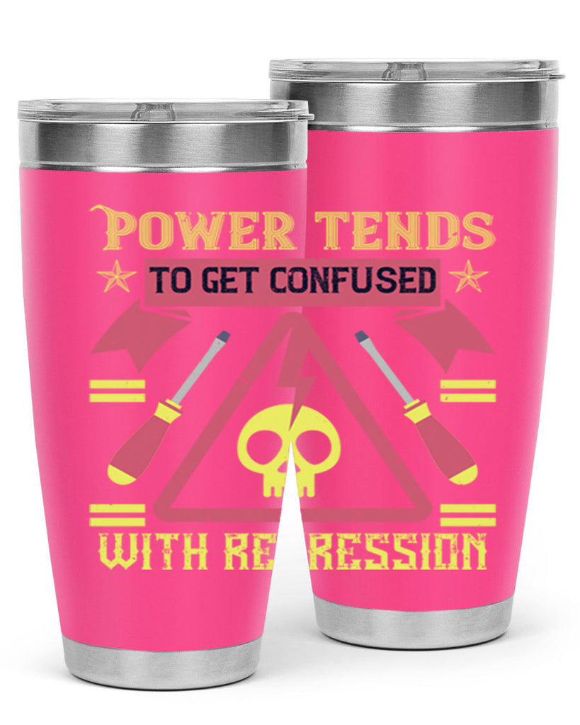 Power tends to get confused with repression Style 17#- electrician- tumbler