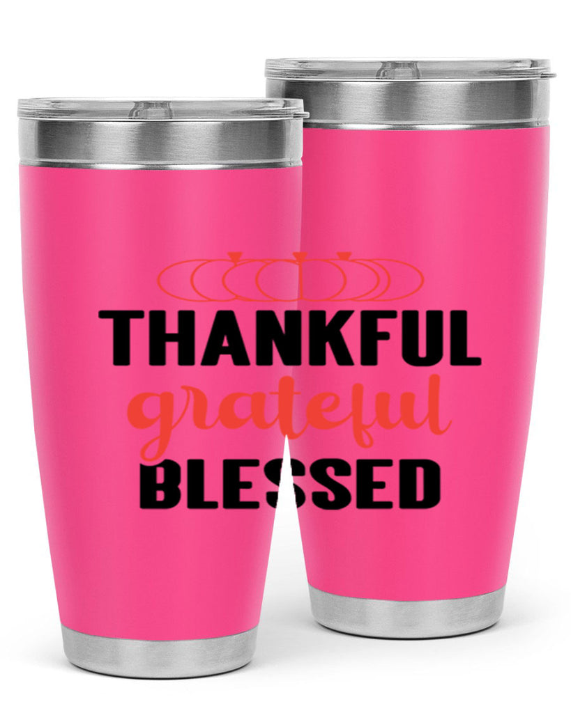 Thankful grateful blessed 603#- fall- Tumbler