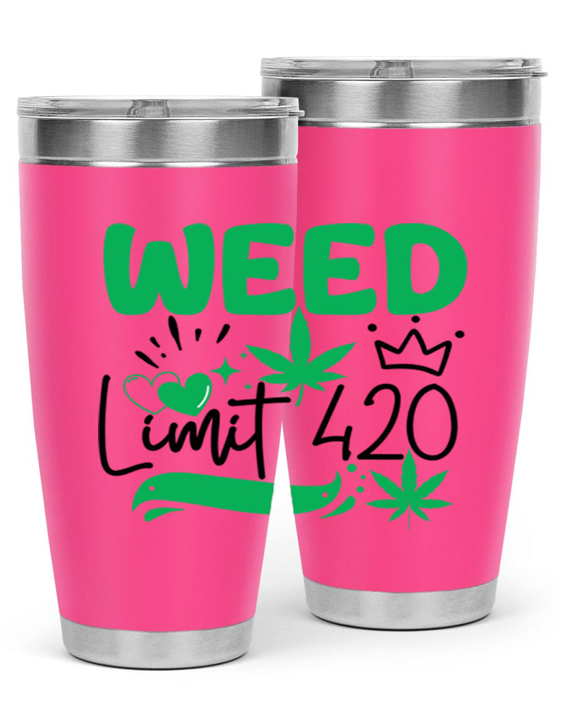 Weed Limit 420 295#- marijuana- Tumbler