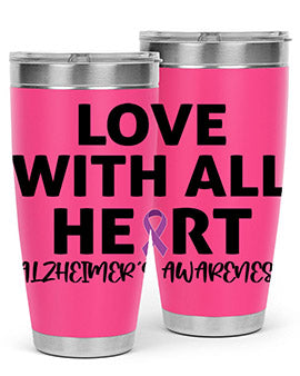alzheimers awareness style 77#- alzheimers- Tumbler