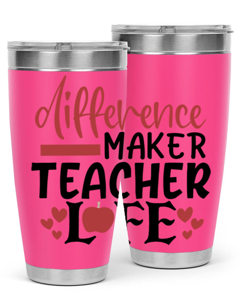 difference maker teacher life Style 118#- teacher- tumbler