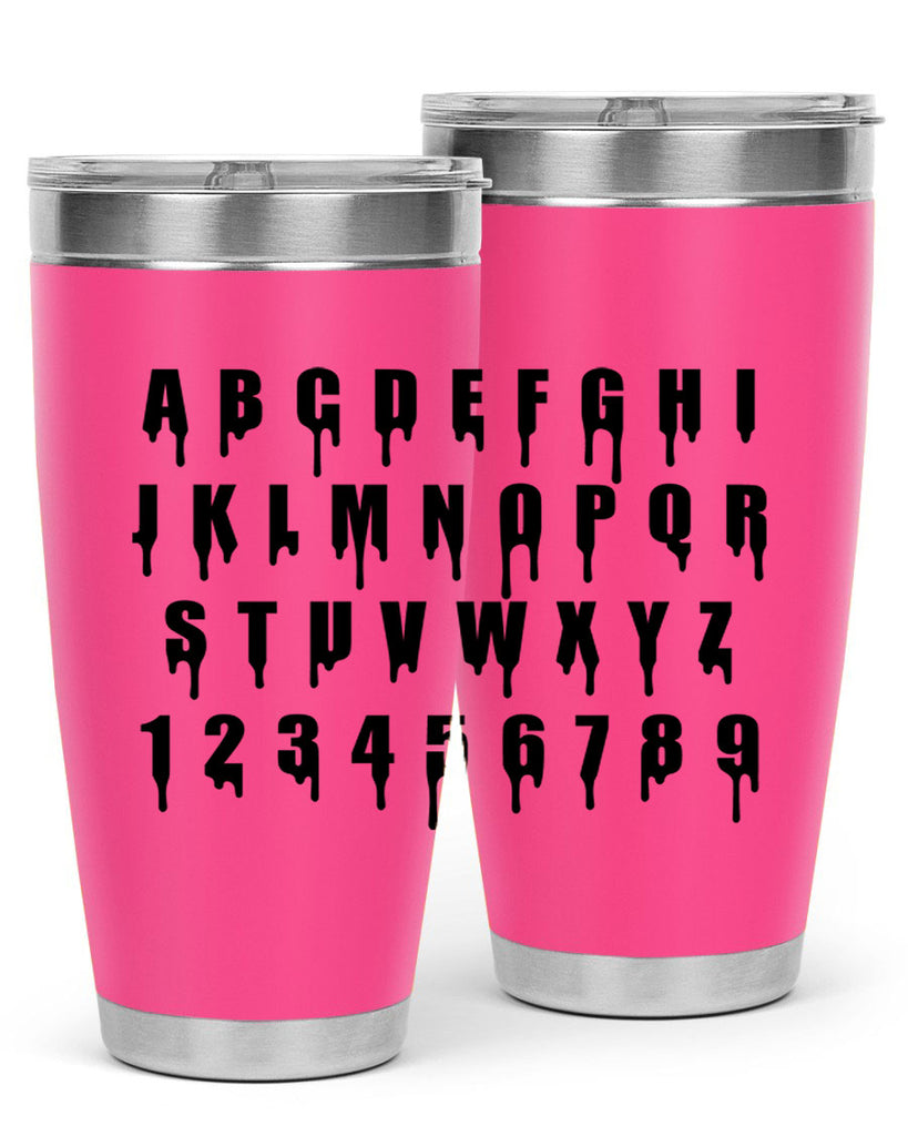 drip font 164#- black words phrases- Cotton Tank