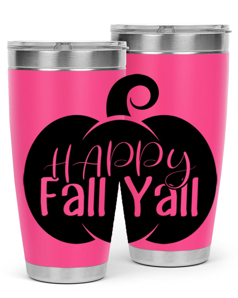 happy fall yall 235#- fall- Tumbler