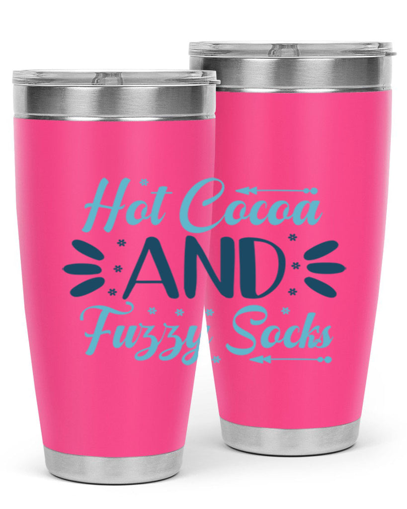 hot cocoa and fuzzy socks 208#- winter- Tumbler