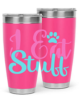 i eat stuff Style 82#- dog- Tumbler