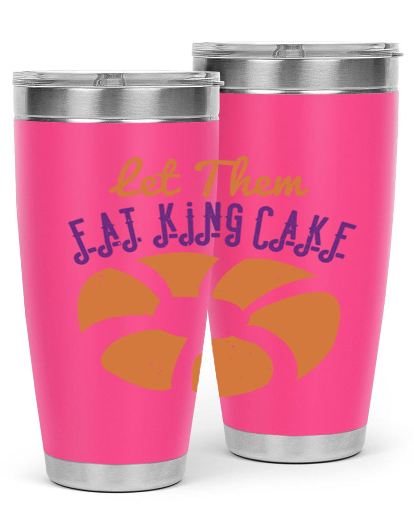 let them eat king cake 50#- mardi gras- Tumbler