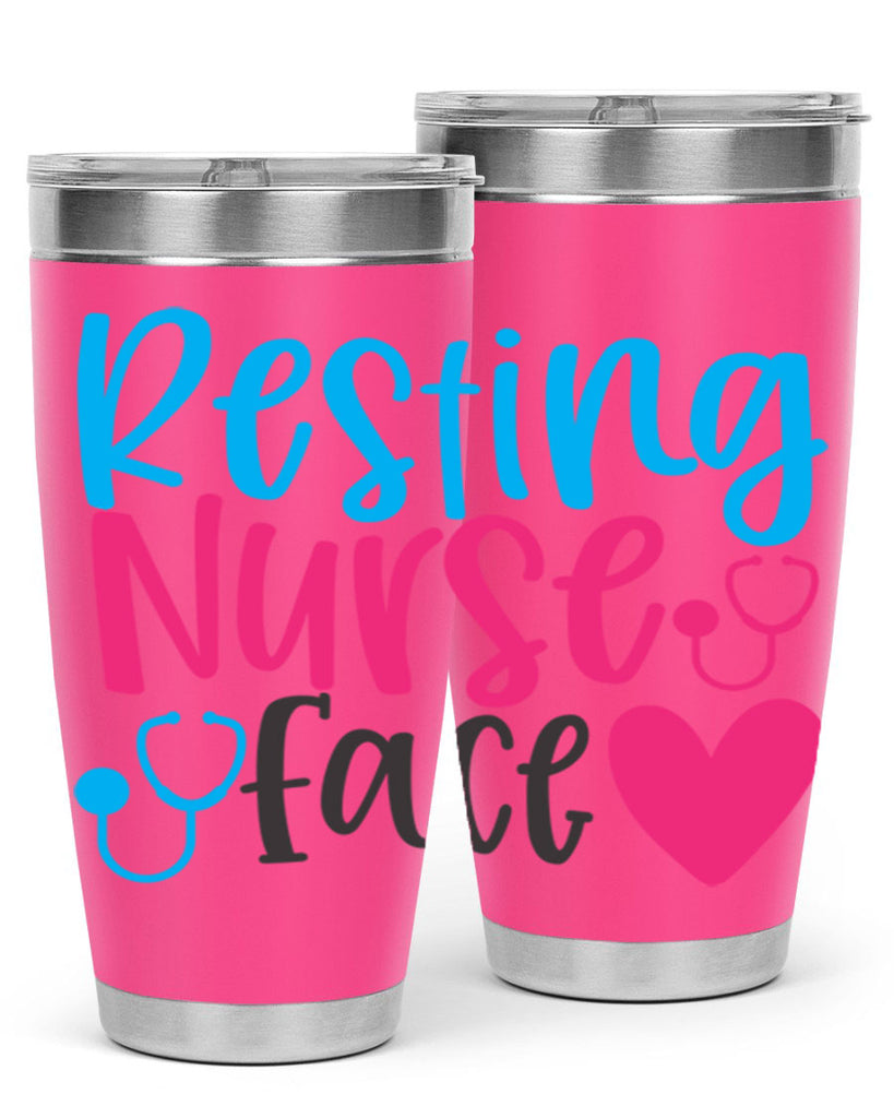 resting nurse face Style 355#- nurse- tumbler