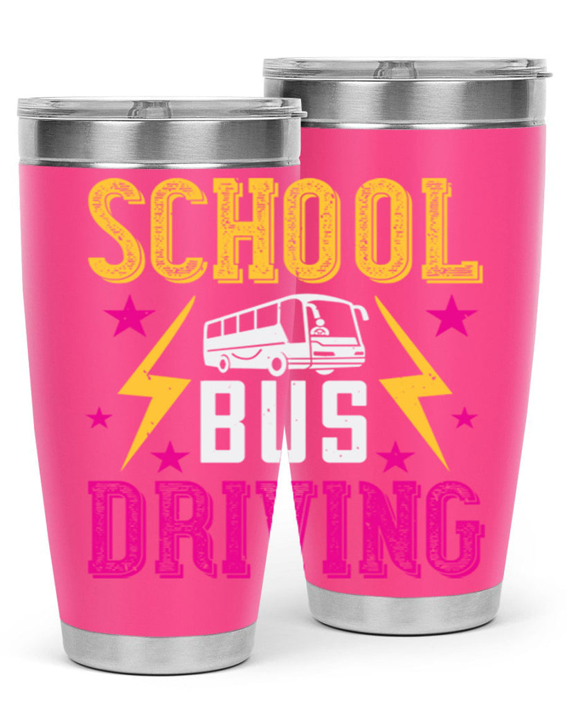 school bus driving Style 17#- bus driver- tumbler