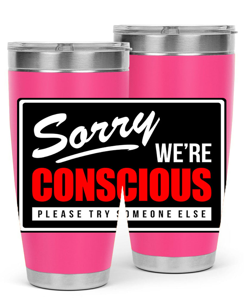 sorry were conscious 28#- black words phrases- Cotton Tank