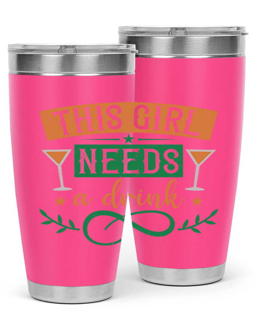 this girl needs a drink 36#- mardi gras- Tumbler