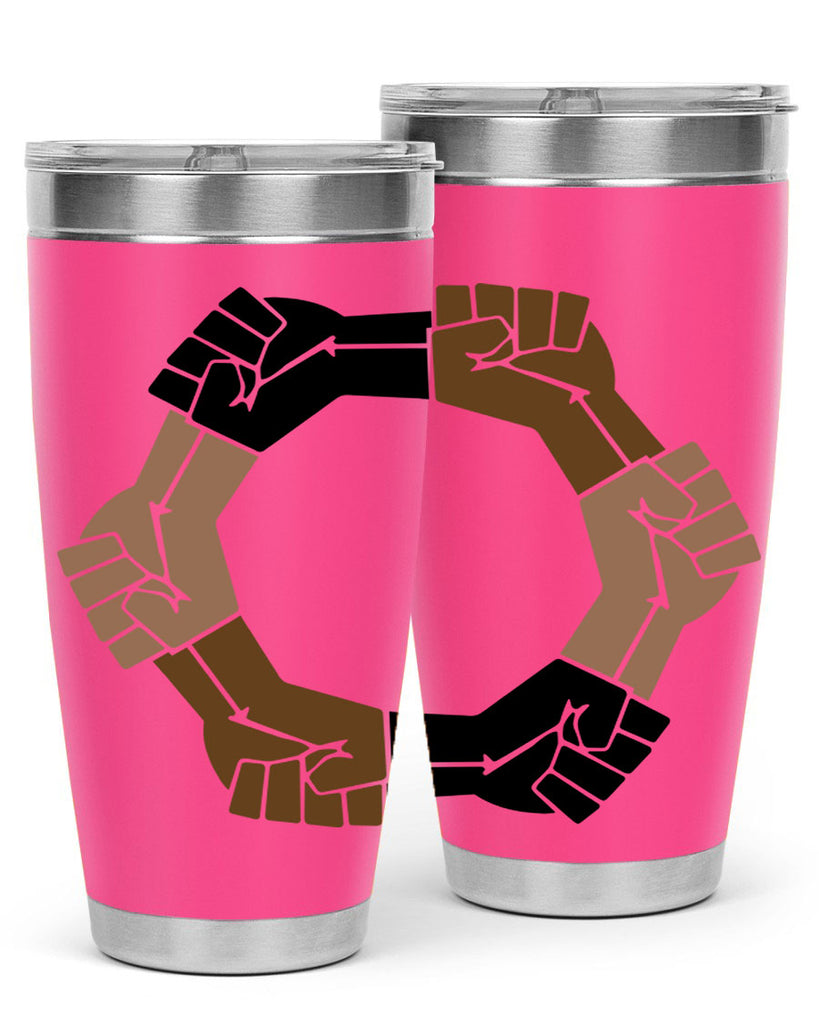 united black power fists 13#- black words phrases- Cotton Tank