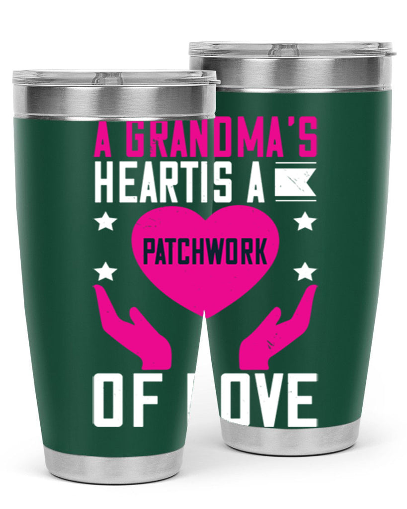 A grandma’s heart is a patchwork of love 86#- grandma - nana- Tumbler