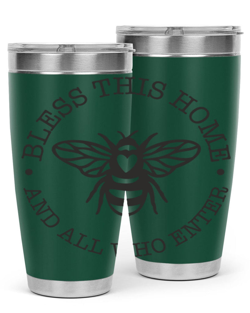 Bless this Home Bee59#- spring- Tumbler