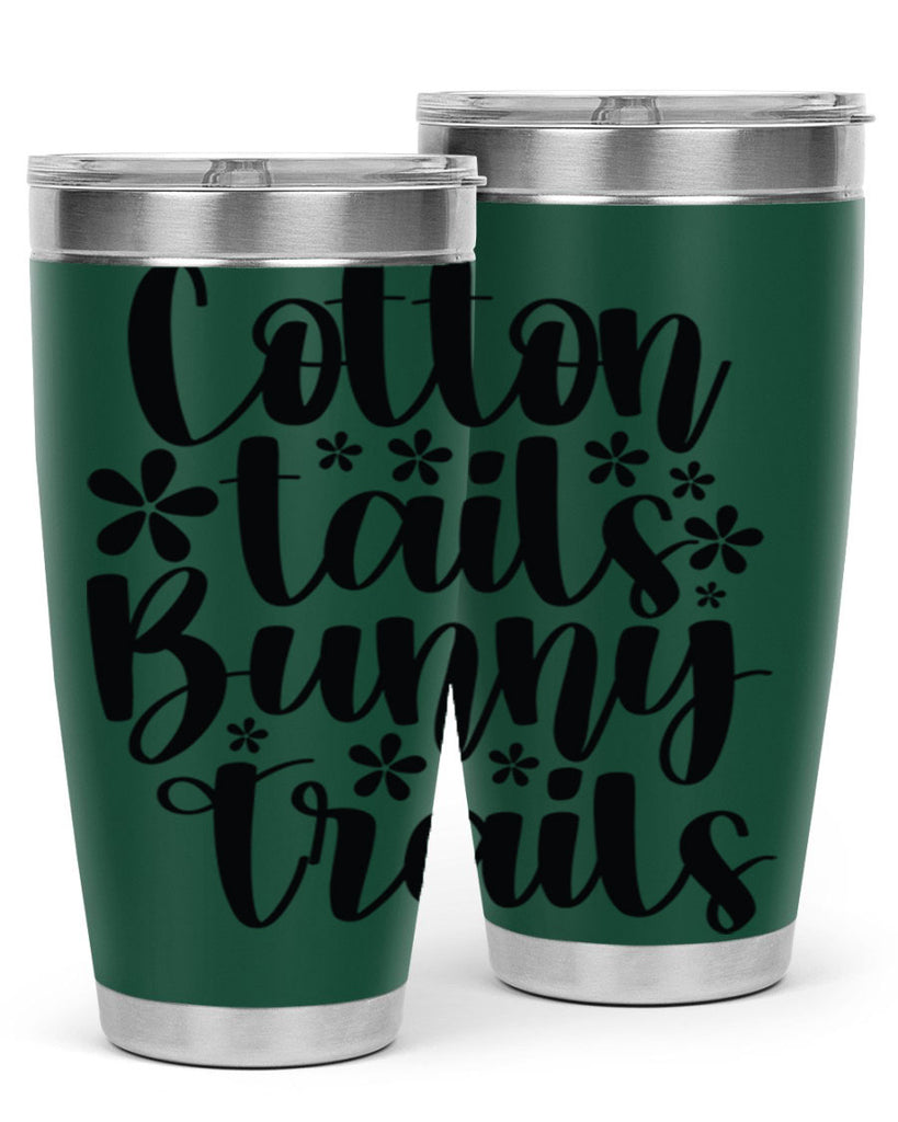Cotton tails bunny trails  113#- spring- Tumbler