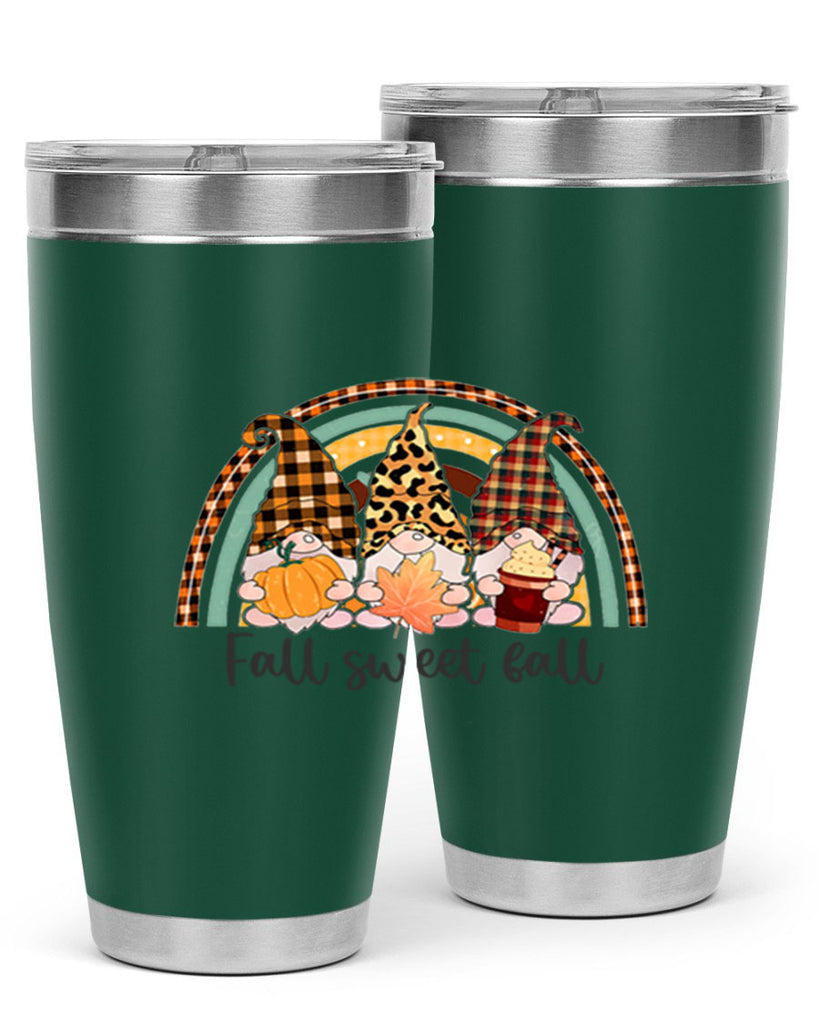 FallSweetFallGnomeRainbow 162#- fall- Tumbler