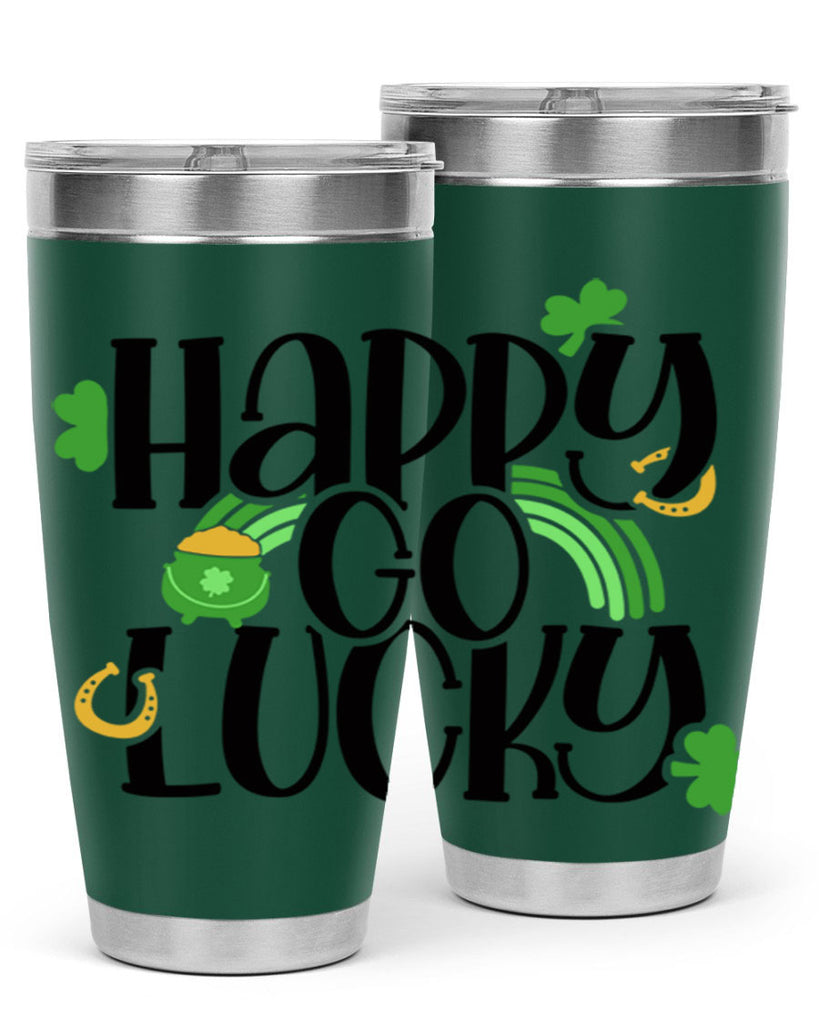 Happy Go Lucky Style 96#- St Patricks Day- Tumbler