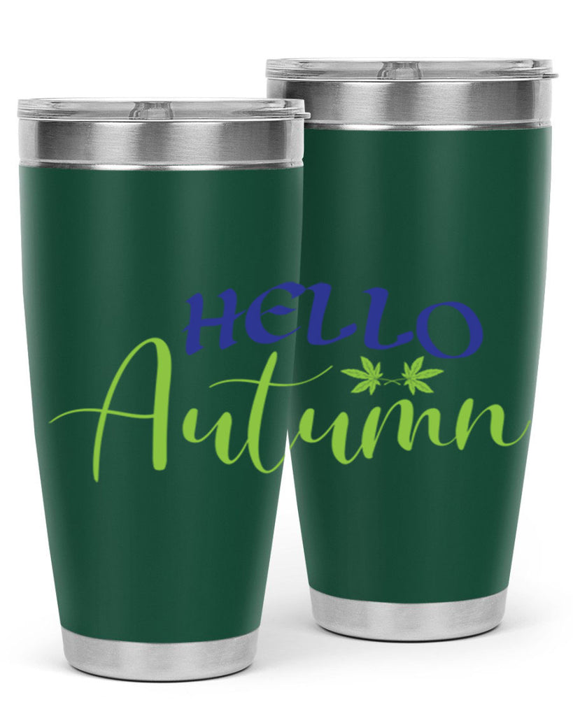 Hello Autumn 271#- fall- Tumbler