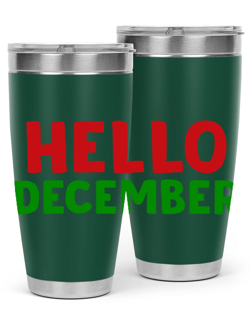Hello December 158#- winter- Tumbler