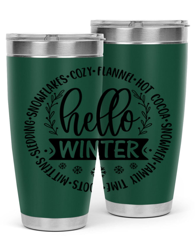 Hello Winter 163#- winter- Tumbler