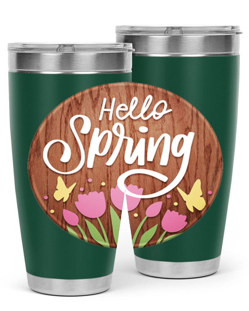 Hello spring Mockup202#- spring- Tumbler