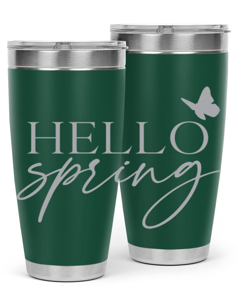 Hello spring butterfly195#- spring- Tumbler