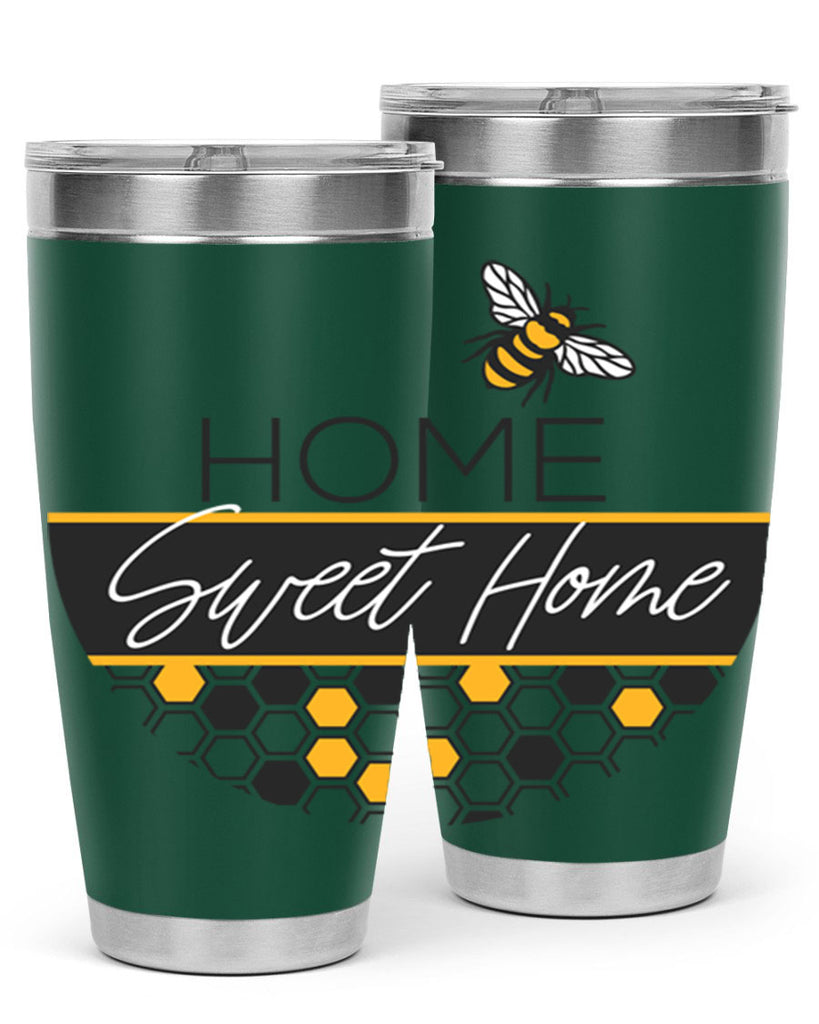 Home Sweet Home Bee and hive pattern243#- spring- Tumbler