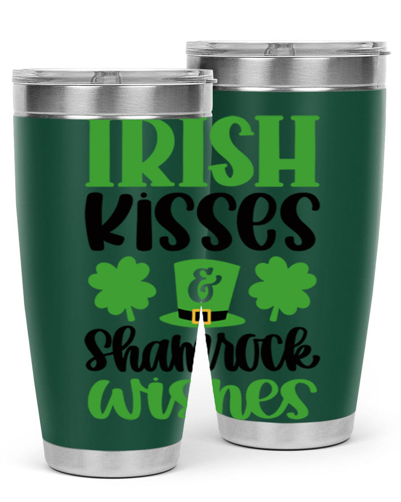 Irish Kisses Shamrock Wishes Style 81#- St Patricks Day- Tumbler
