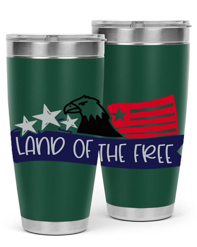 Land Of The Free Style 157#- Fourt Of July- Tumbler