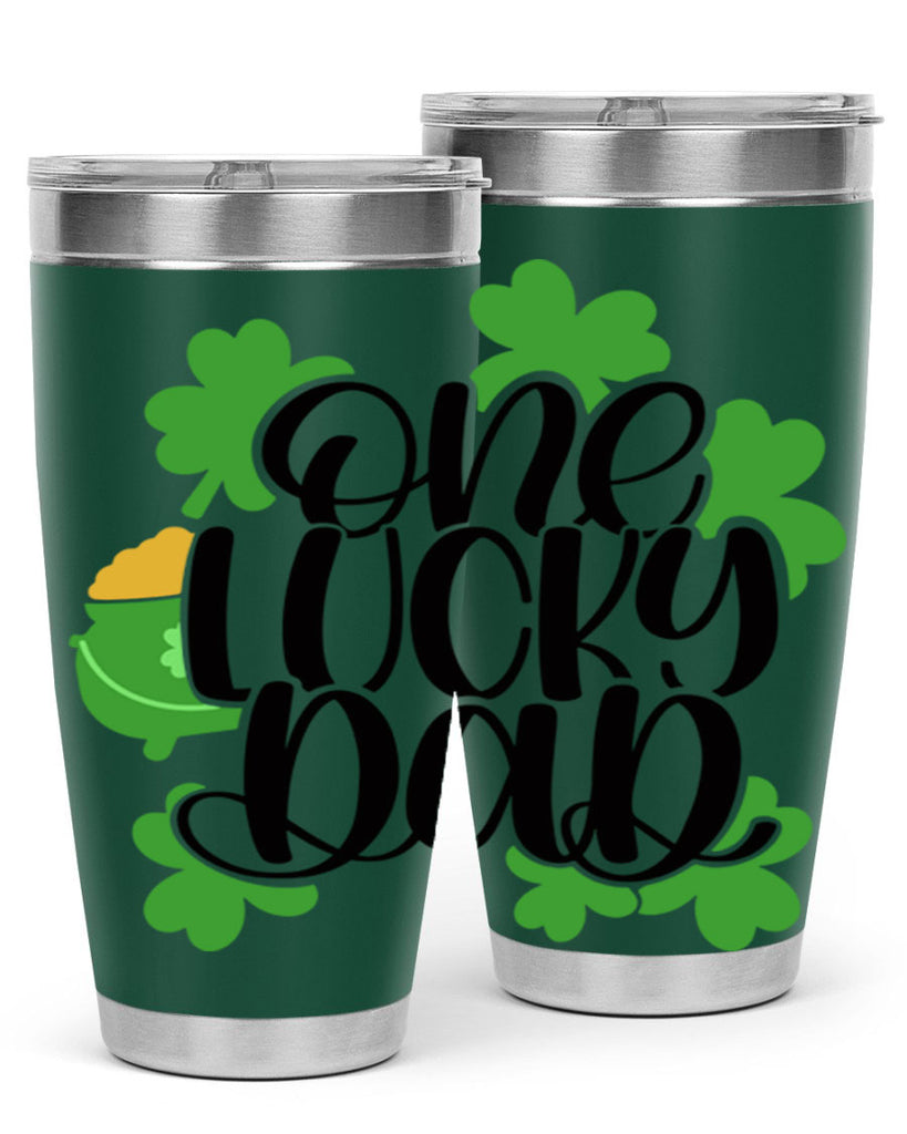 One Lucky Dad Style 43#- St Patricks Day- Tumbler