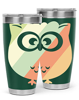 Owl Retro Style Vintage A TurtleRabbit 15#- owl- Tumblers