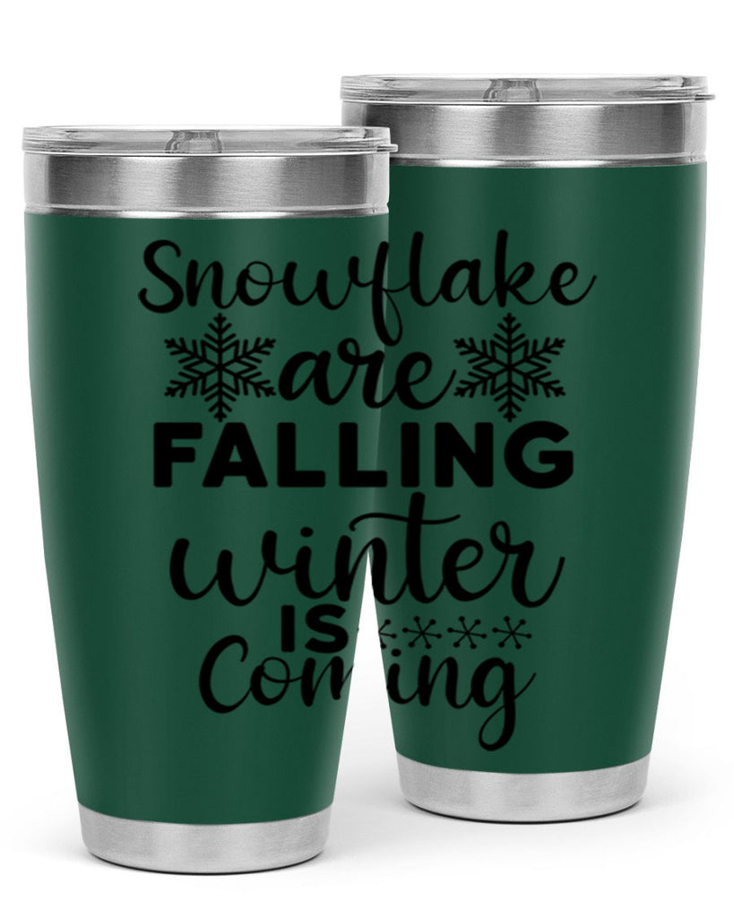 Snowflake Are Falling Winter Is 375#- winter- Tumbler