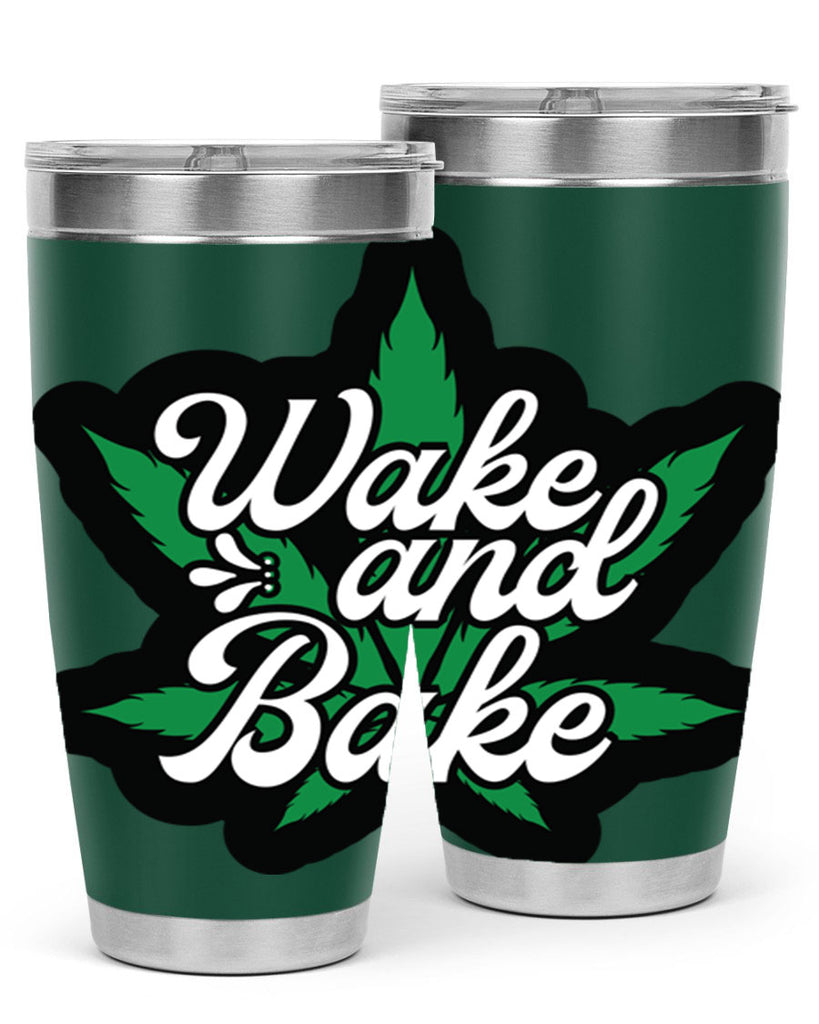 Wake and bake 273#- marijuana- Tumbler