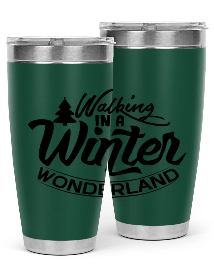 Walking In A Winter Wonderland 435#- winter- Tumbler