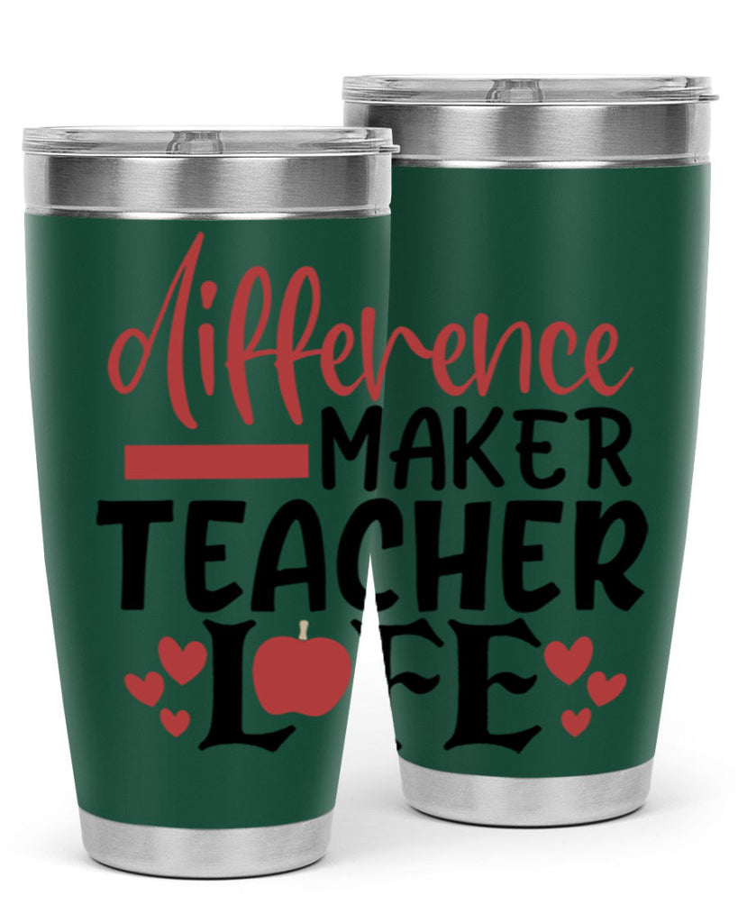 difference maker teacher life Style 184#- teacher- tumbler