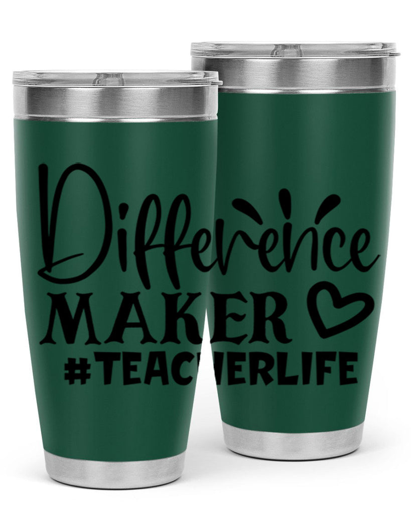 difference maker teacherlife Style 185#- teacher- tumbler