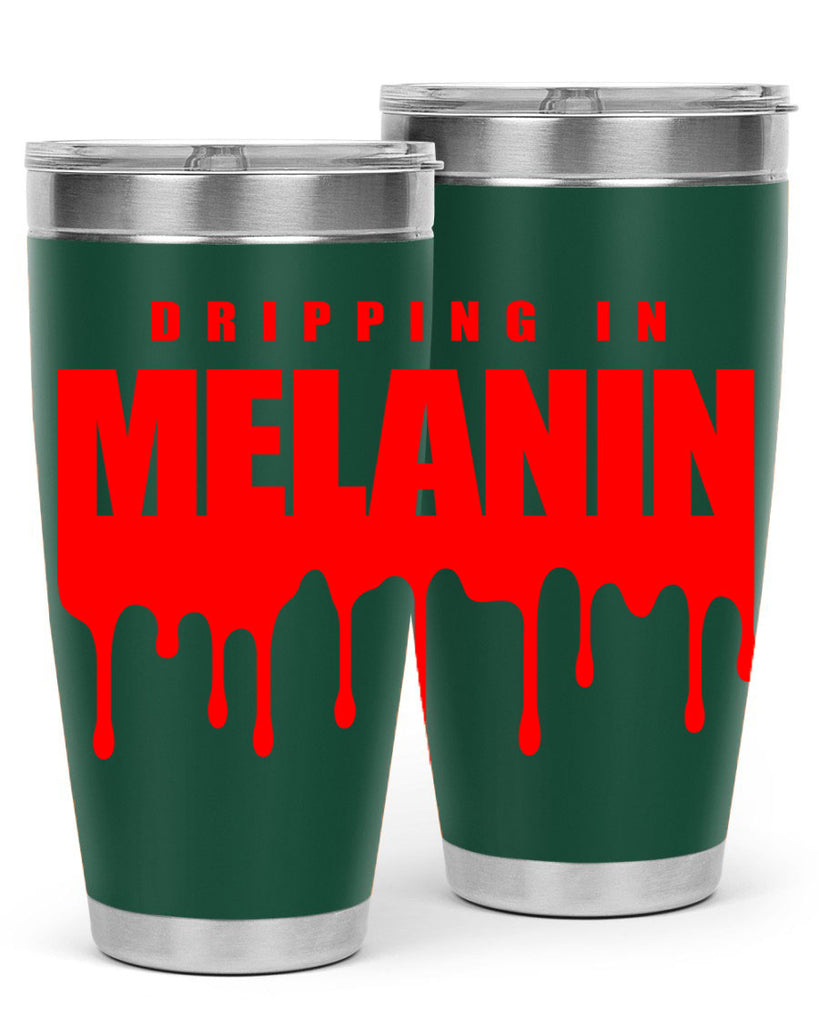 dripping in melanin 161#- black words phrases- Cotton Tank