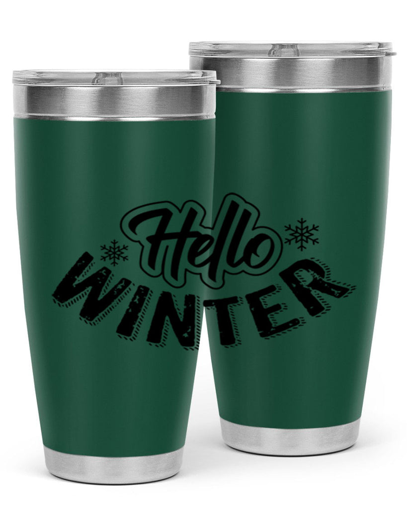 hello winter 169#- winter- Tumbler