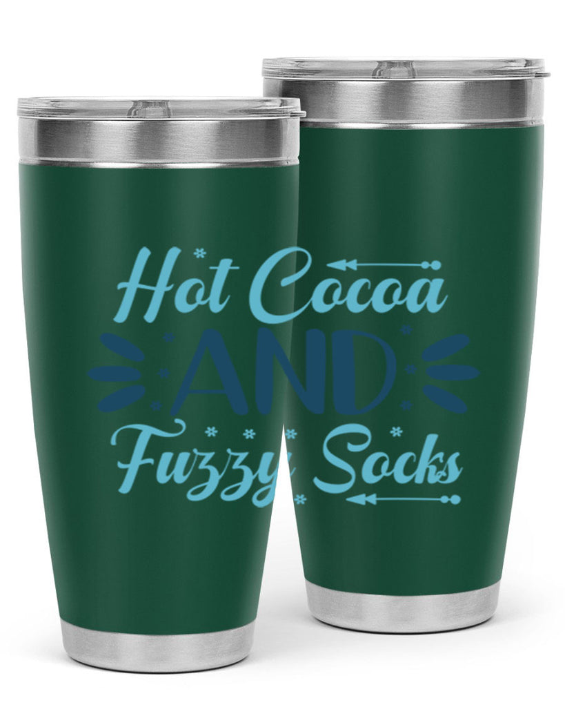 hot cocoa and fuzzy socks 208#- winter- Tumbler