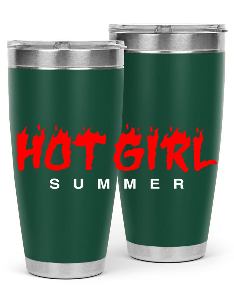 hot girl  summer fire 124#- black words phrases- Cotton Tank