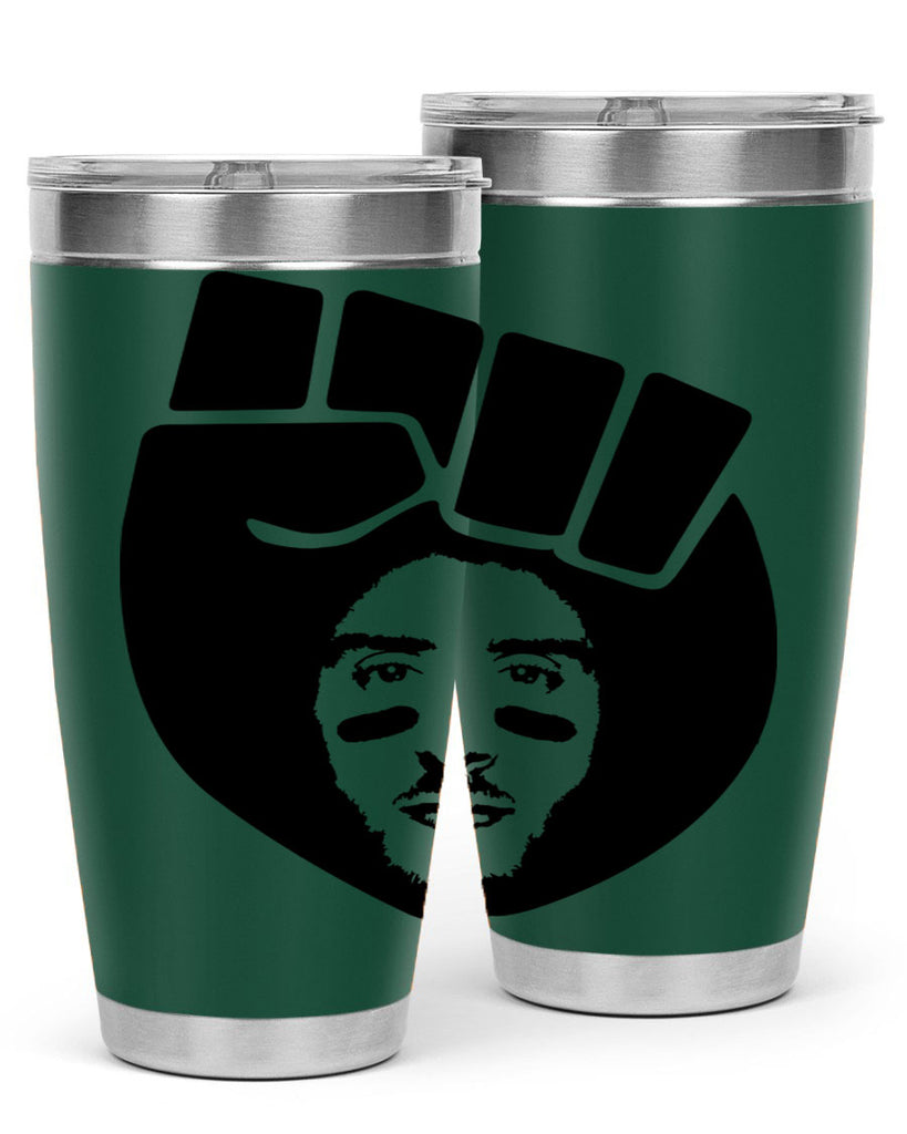kaepernick fist hair 22#- black men - boys- tumbler