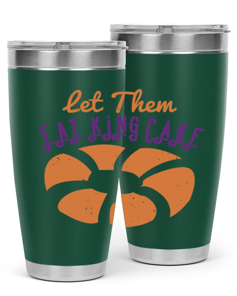 let them eat king cake 50#- mardi gras- Tumbler