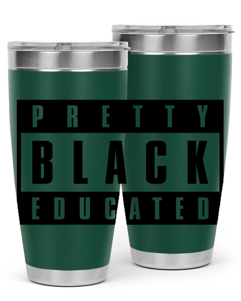 pretty black educated 50#- black words phrases- Cotton Tank