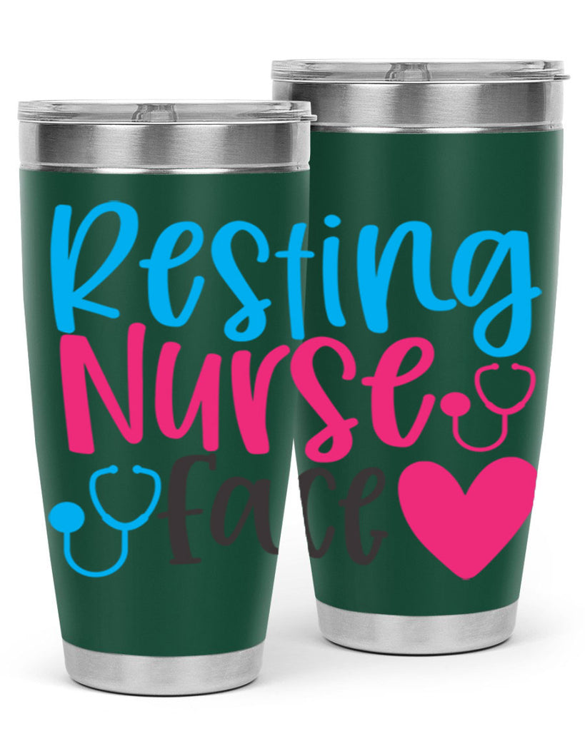 resting nurse face Style 355#- nurse- tumbler