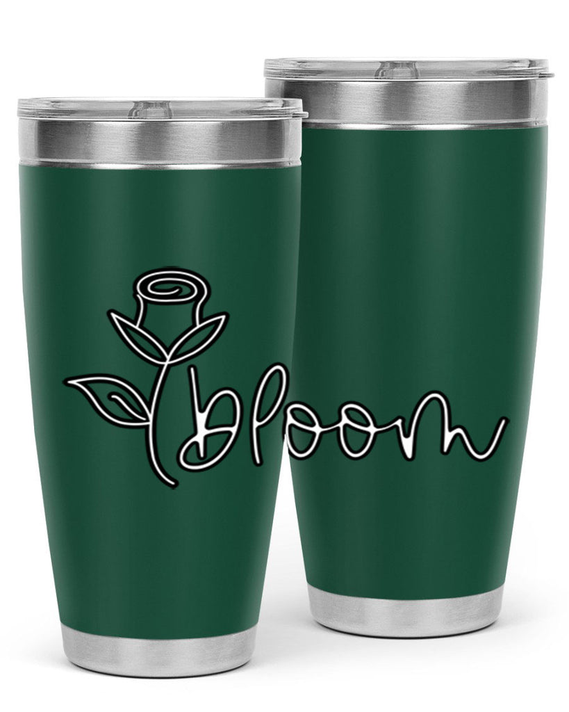rosebud bloom outline399#- spring- Tumbler