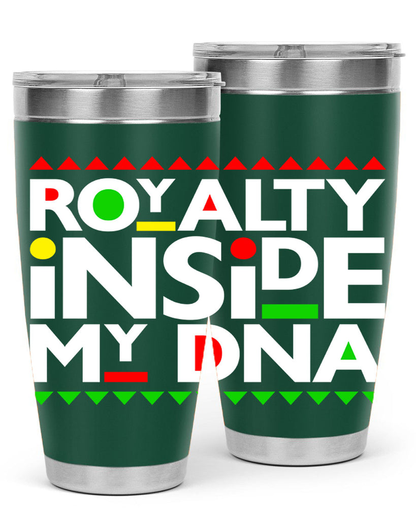 royalty inside my dna 42#- black words phrases- Cotton Tank