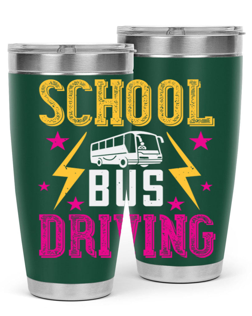 school bus driving Style 17#- bus driver- tumbler